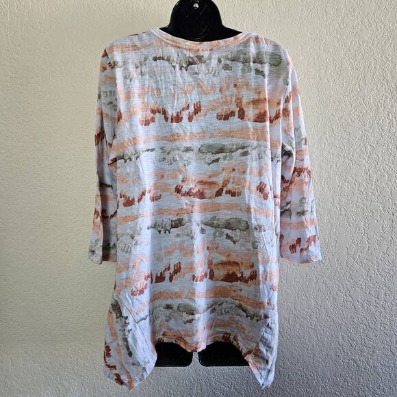 Logo Lori Goldstein Tie Dye Long Sleeved Shirt - Picture 5 of 6